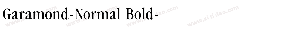 Garamond-Normal Bold字体转换
